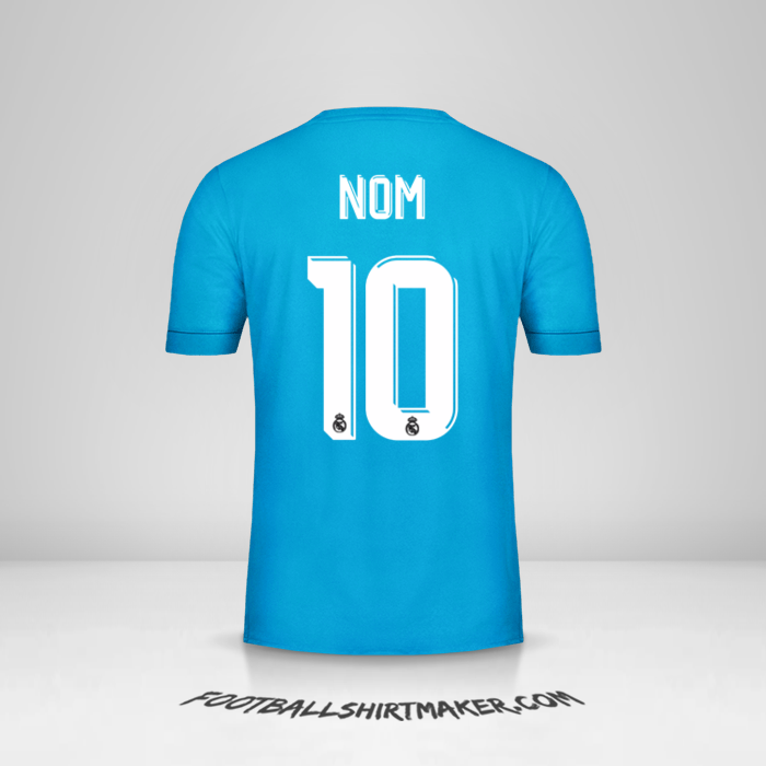 Maillot Real Madrid CF Cup 2017/18 Troisième -  nom - 10