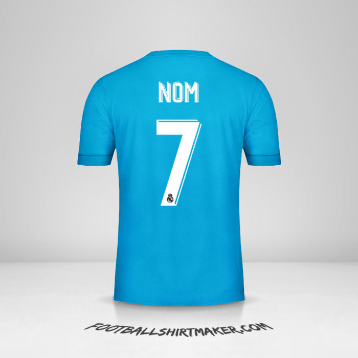 Maillot Real Madrid CF Cup 2017/18 Troisième -  nom - 7