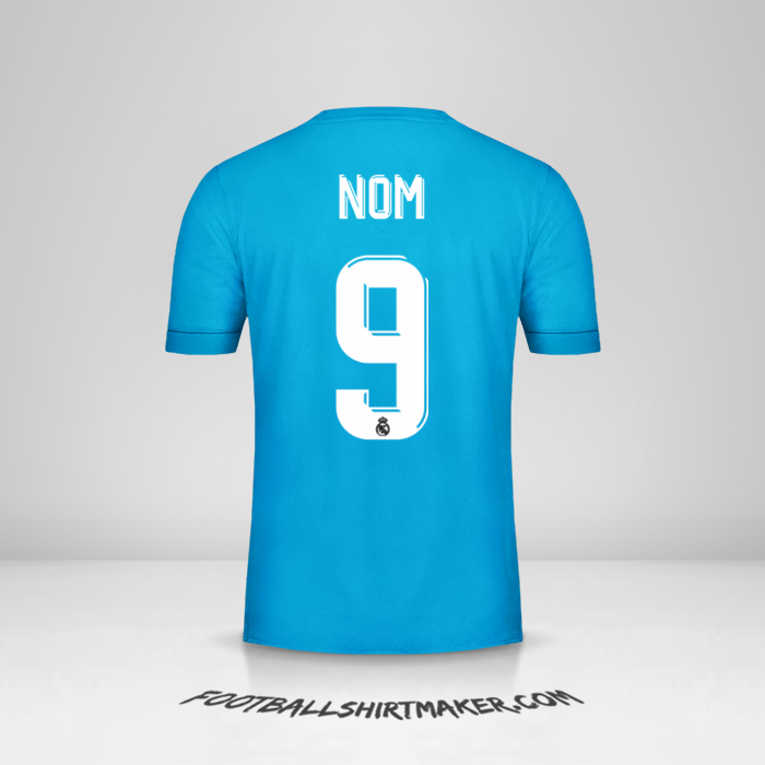 Maillot Real Madrid CF Cup 2017/18 Troisième -  nom - 9