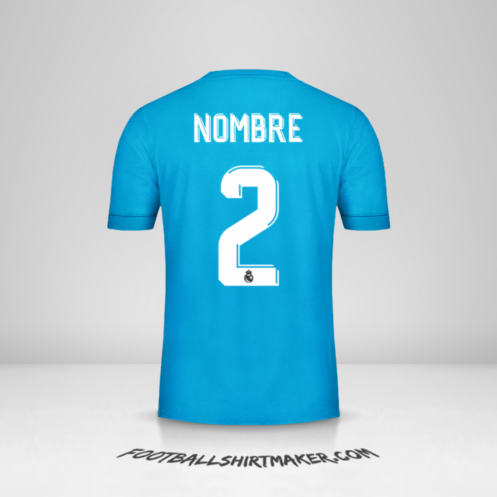 Jersey Real Madrid CF Cup 2017/18 Tercera -  nombre - 2