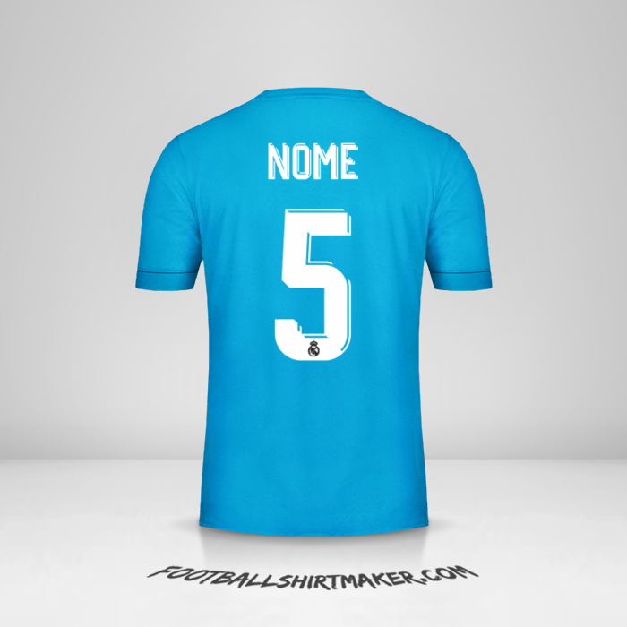 Camisa Real Madrid CF Cup 2017/18 Terceira -  nome - 5