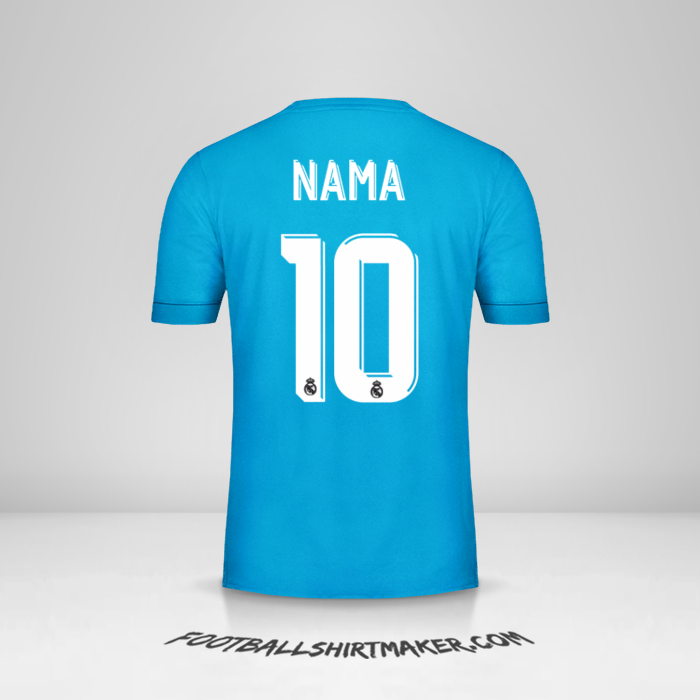 Jersey Real Madrid CF Cup 2017/18 Ketiga -  nama - 10