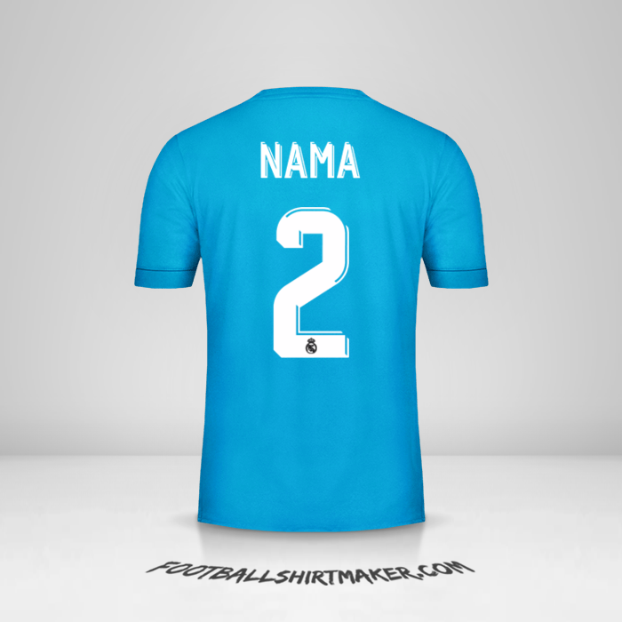 Jersey Real Madrid CF Cup 2017/18 Ketiga -  nama - 2