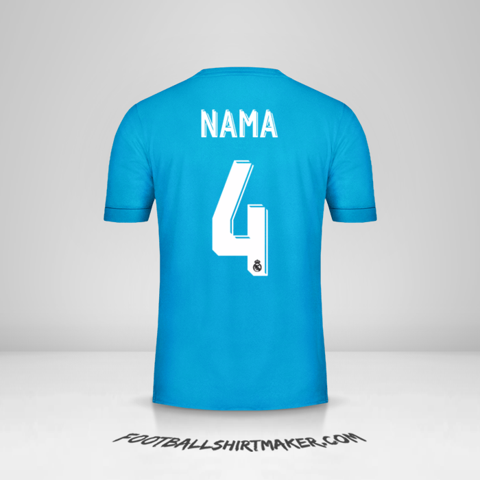 Jersey Real Madrid CF Cup 2017/18 Ketiga -  nama - 4