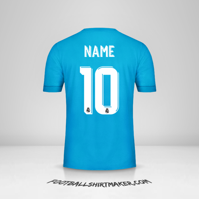 Shirt Real Madrid CF Cup 2017/18 Third -  name - 10