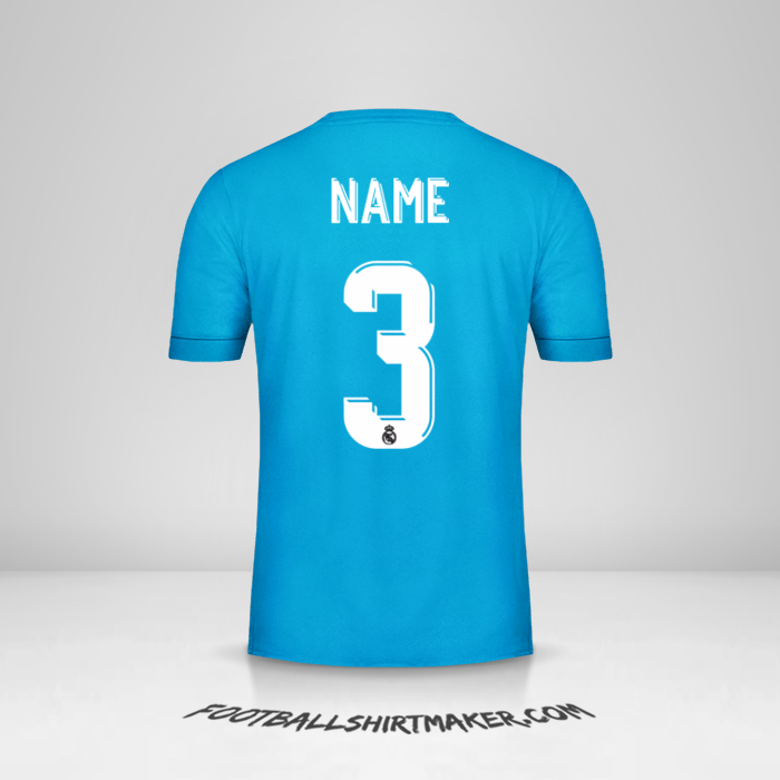 Jersey Real Madrid CF Cup 2017/18 Third -  name - 3