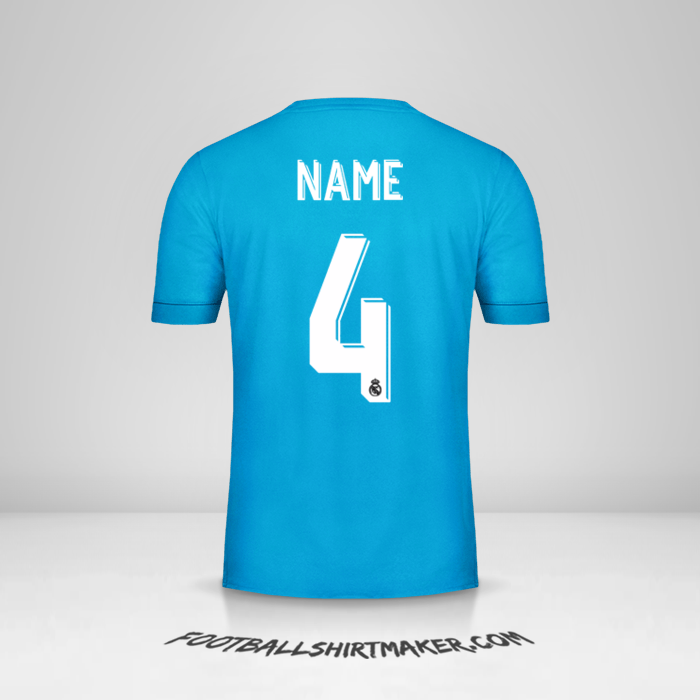 Jersey Real Madrid CF Cup 2017/18 Third -  name - 4