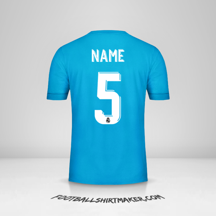 Shirt Real Madrid CF Cup 2017/18 Third -  name - 5