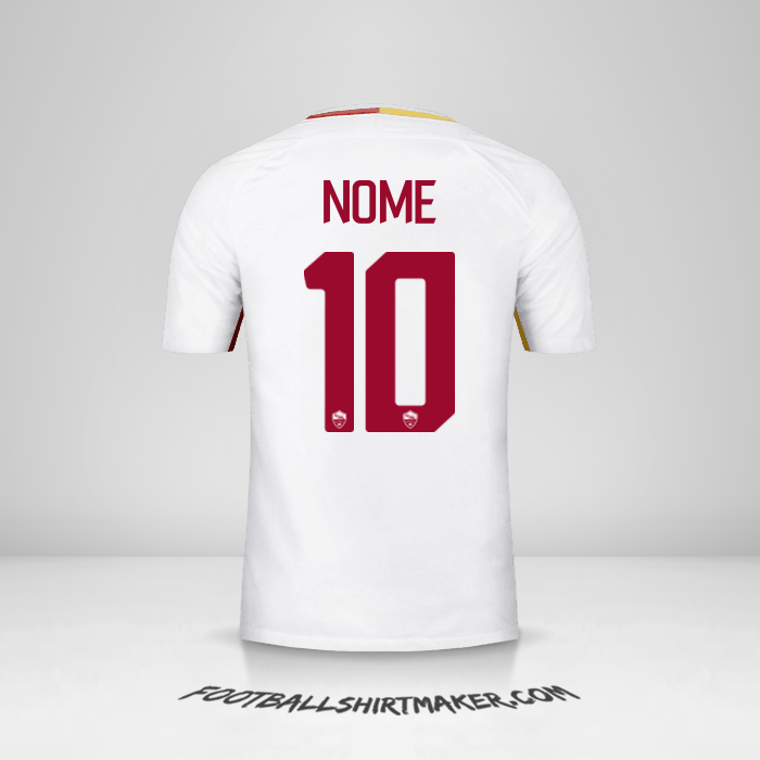 Camisa AS Roma 2017/18 Alternativa -  nome - 10