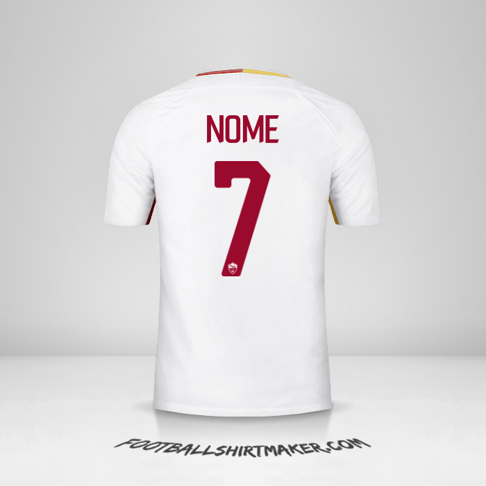 Maglia AS Roma 2017/18 Seconda -  nome - 7