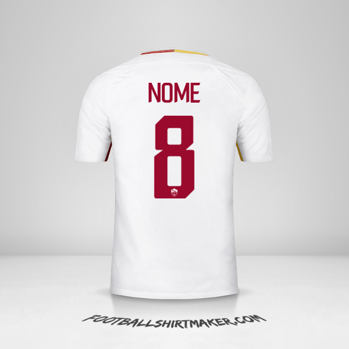 Maglia AS Roma 2017/18 Seconda -  nome - 8
