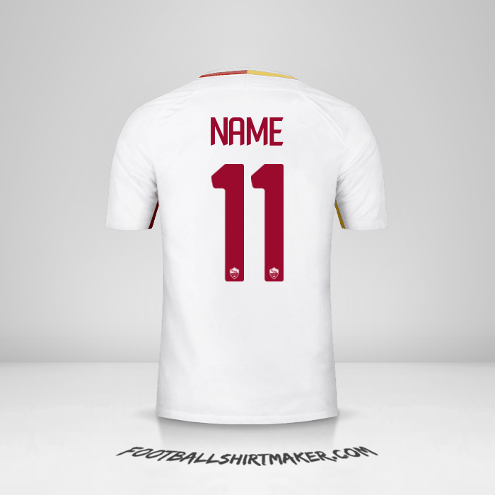 Trikot AS Roma 2017/18 Auswärts -  name - 11