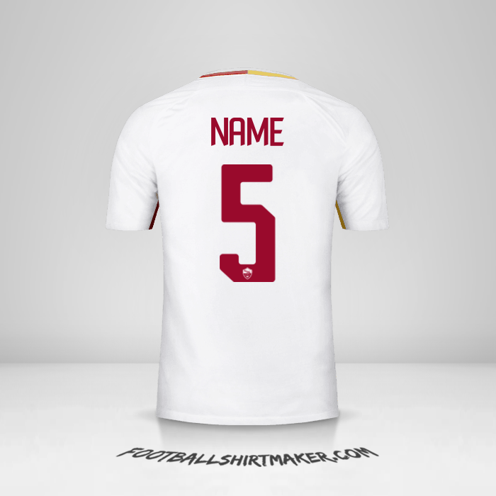 Shirt AS Roma 2017/18 Away -  name - 5