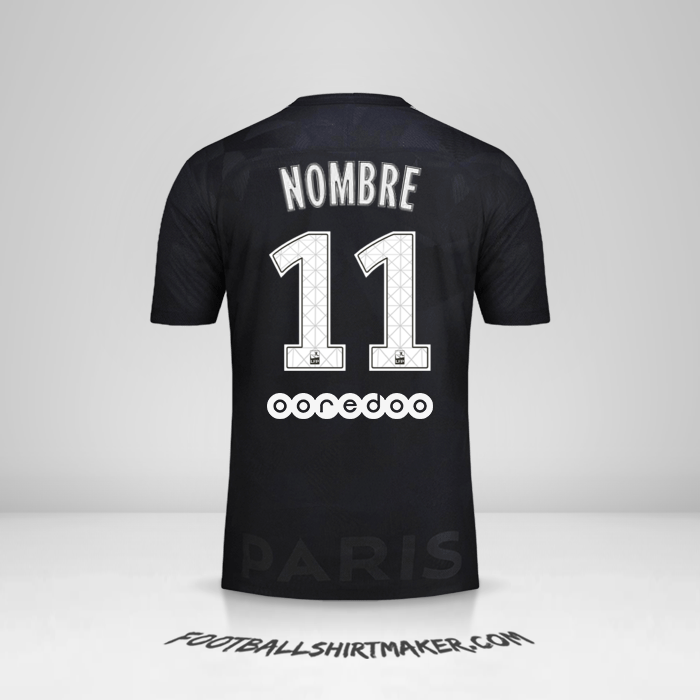 Jersey Paris Saint Germain 2017/18 Tercera -  nombre - 11