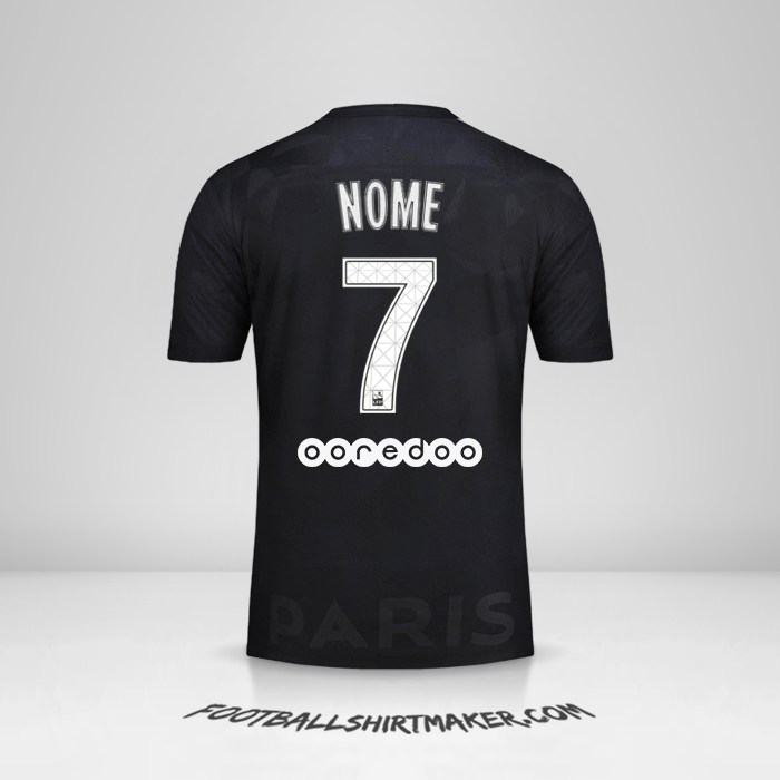 Maglia Paris Saint Germain 2017/18 Terza -  nome - 7