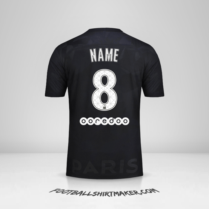 Jersey Paris Saint Germain 2017/18 Third -  name - 8