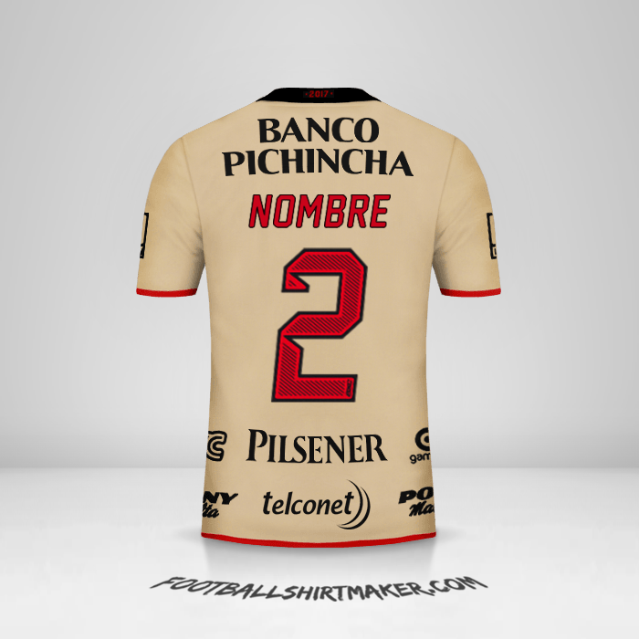 Camiseta Barcelona SC 92 Años -  nombre - 2