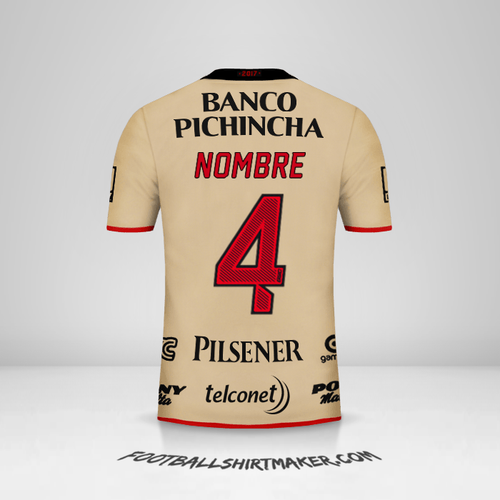 Camiseta Barcelona SC 92 Años -  nombre - 4