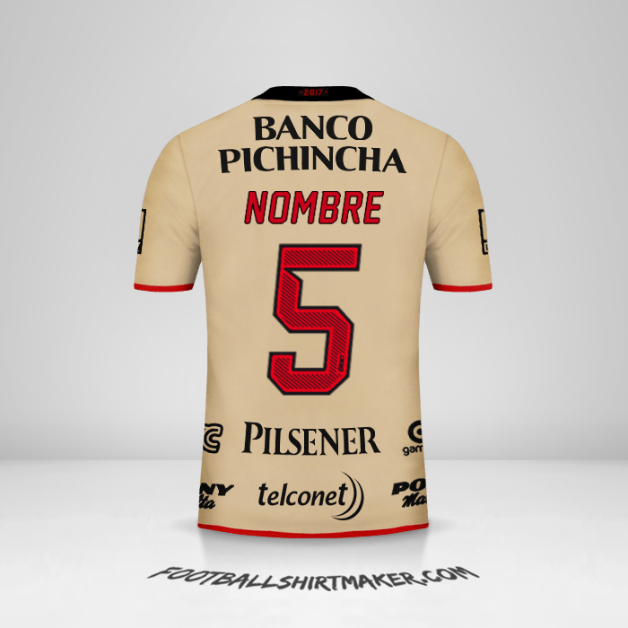 Jersey Barcelona SC 92 Años -  nombre - 5