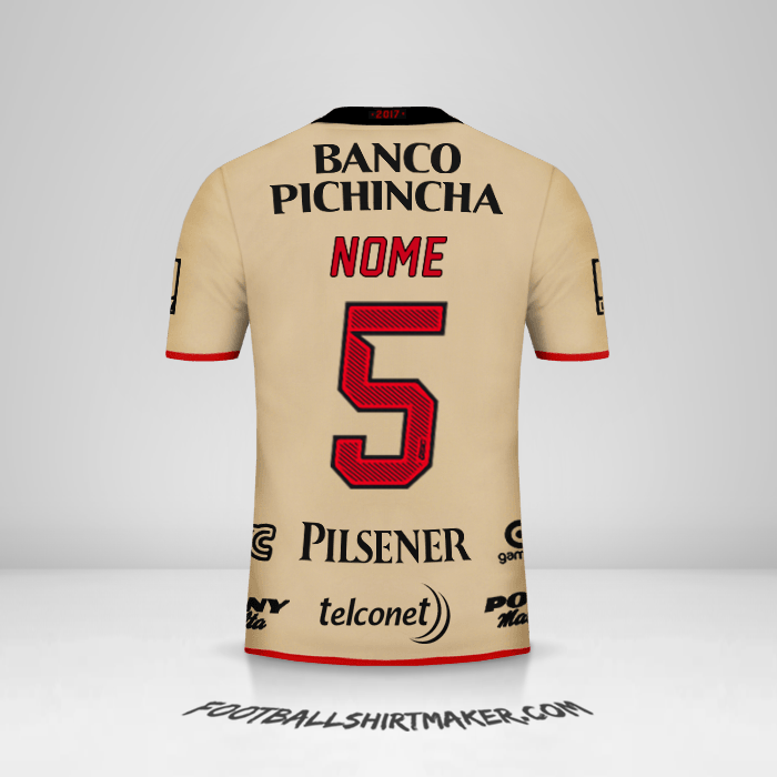 Camisola Barcelona SC 92 Anos -  nome - 5