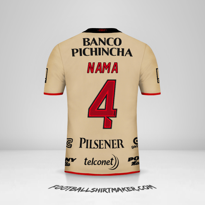 Jersey Barcelona SC 92 Tahun -  nama - 4