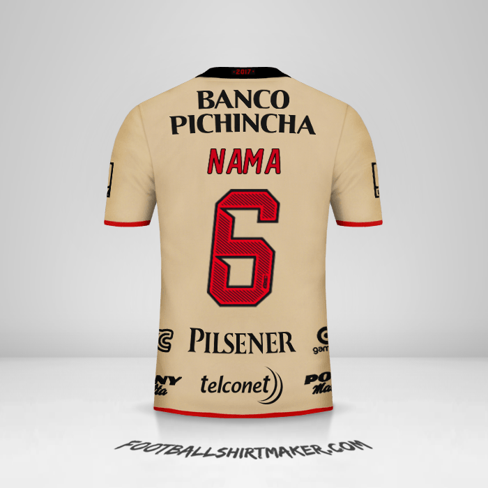 Jersey Barcelona SC 92 Tahun -  nama - 6