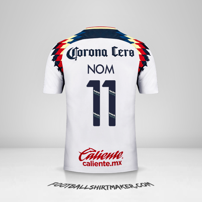 Maillot Club America 2017/18 Extérieur -  nom - 11
