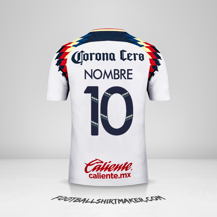 Camiseta Club America 2017/18 Visita -  nombre - 10