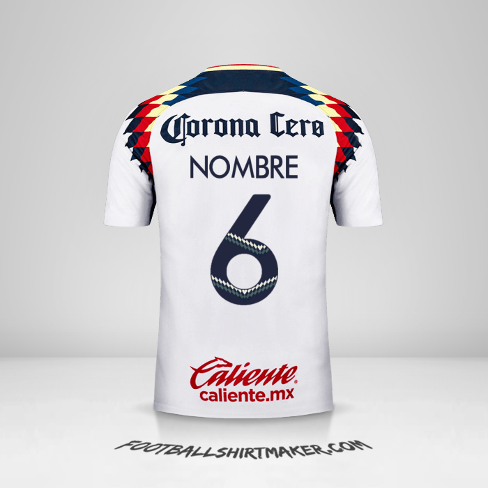 Jersey Club America 2017/18 Visita -  nombre - 6