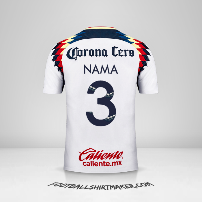 Jersey Club America 2017/18 Alternatif -  nama - 3
