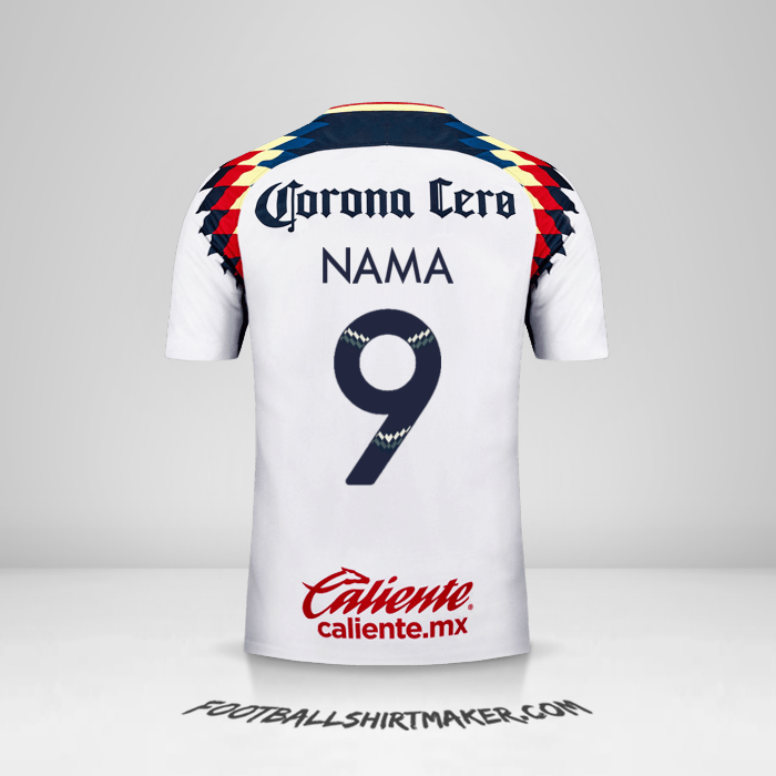 Jersey Club America 2017/18 Alternatif -  nama - 9