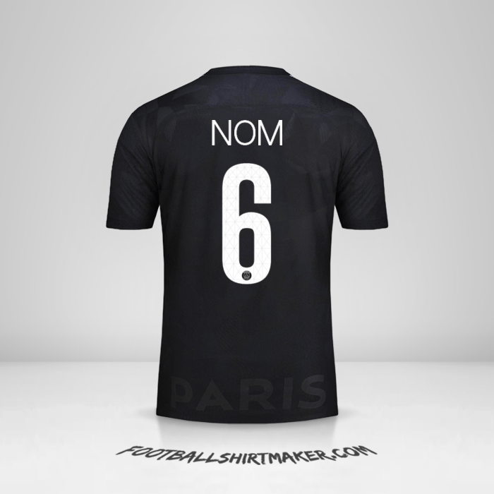 Maillot Paris Saint Germain Cup 2017/18 Troisième -  nom - 6