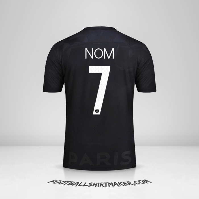 Maillot Paris Saint Germain Cup 2017/18 Troisième -  nom - 7