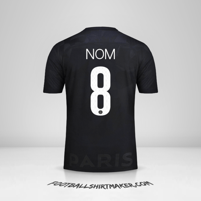 Maillot Paris Saint Germain Cup 2017/18 Troisième -  nom - 8