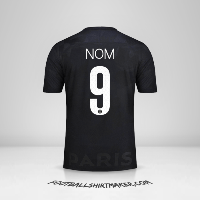 Maillot Paris Saint Germain Cup 2017/18 Troisième -  nom - 9