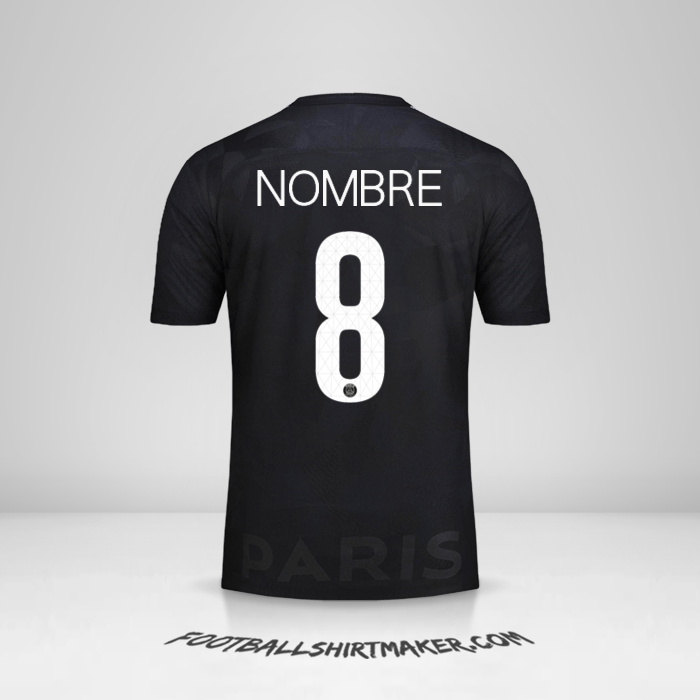 Camiseta Paris Saint Germain Cup 2017/18 Tercera -  nombre - 8