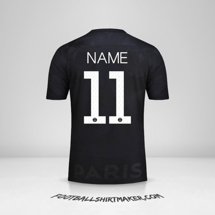 Jersey Paris Saint Germain Cup 2017/18 Third -  name - 11