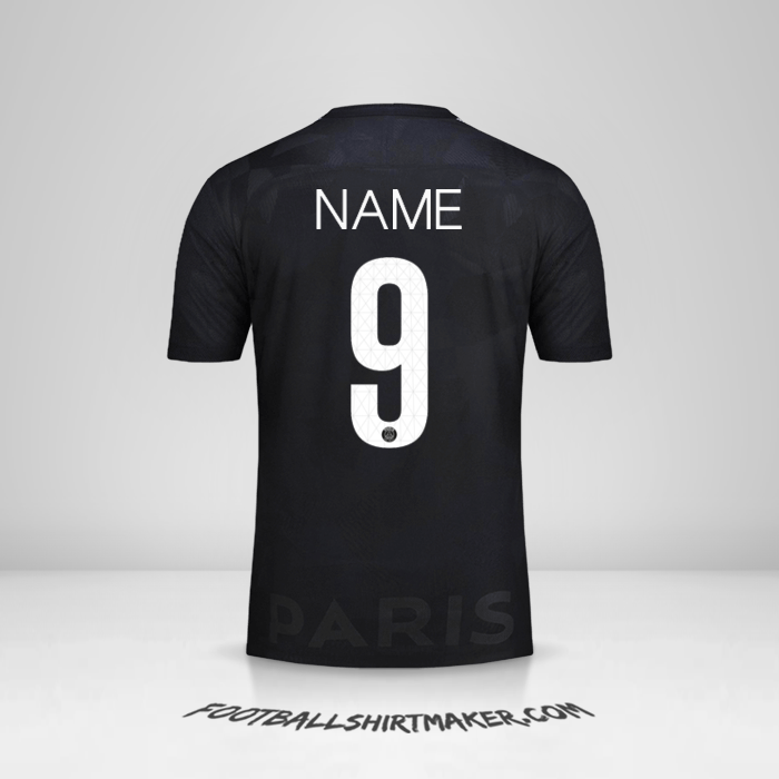 Shirt Paris Saint Germain Cup 2017/18 Third -  name - 9
