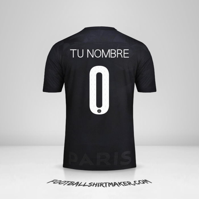 Jersey Paris Saint Germain Cup 2017/18 III -  tu nombre - 0