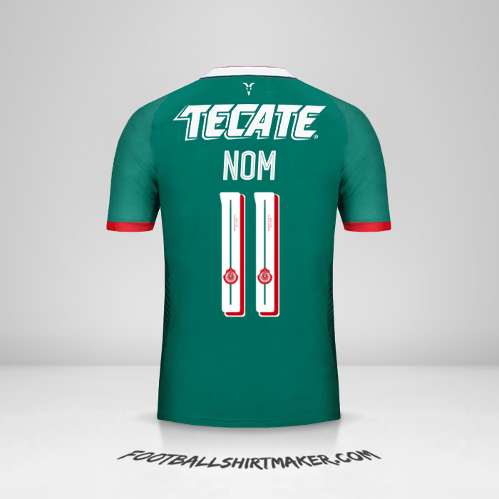 Maillot Guadalajara 2017/18 Troisième -  nom - 11