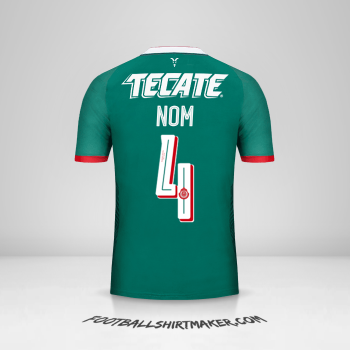 Maillot Guadalajara 2017/18 Troisième -  nom - 4