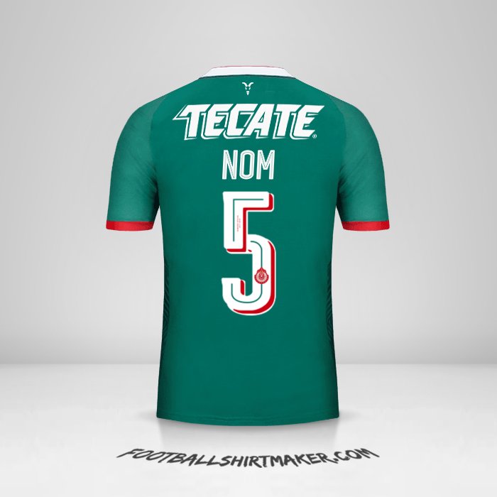 Maillot Guadalajara 2017/18 Troisième -  nom - 5