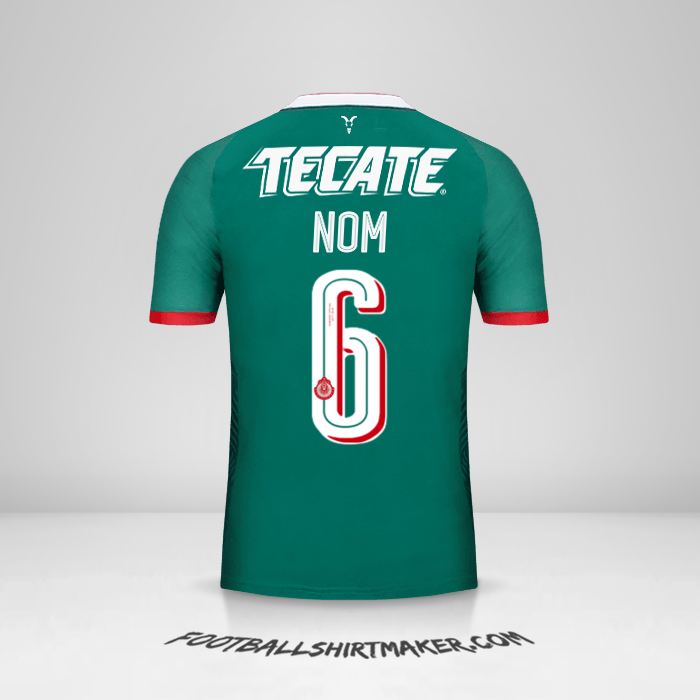 Maillot Guadalajara 2017/18 Troisième -  nom - 6