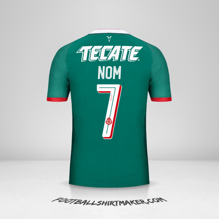 Maillot Guadalajara 2017/18 Troisième -  nom - 7