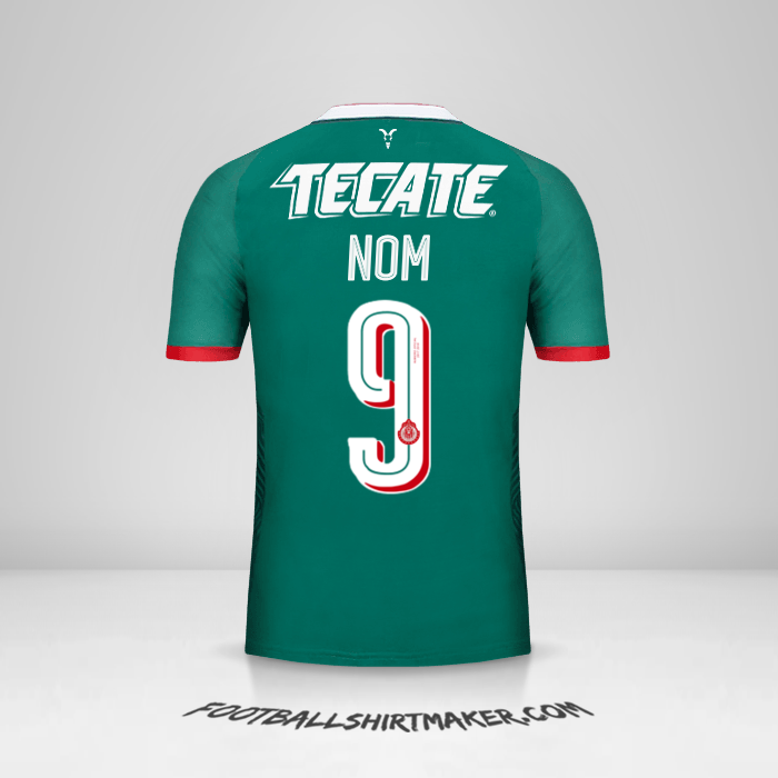 Maillot Guadalajara 2017/18 Troisième -  nom - 9