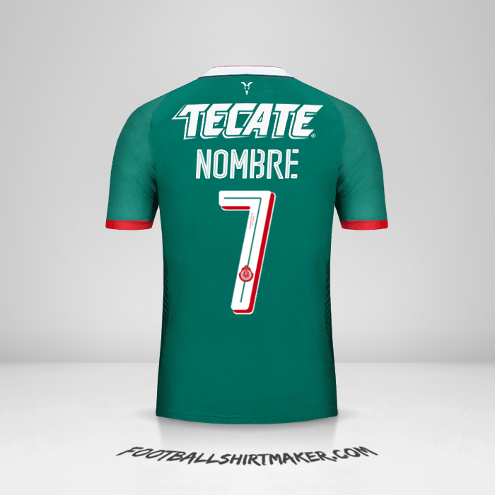 Camiseta Guadalajara 2017/18 Tercera -  nombre - 7