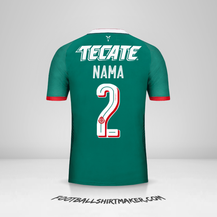 Jersey Guadalajara 2017/18 Ketiga -  nama - 2