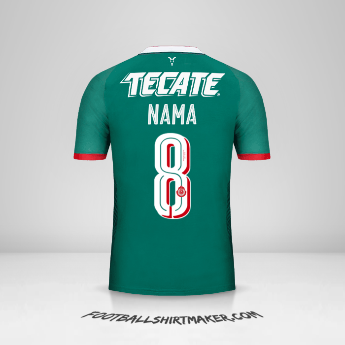 Jersey Guadalajara 2017/18 Ketiga -  nama - 8