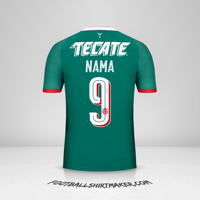 Jersey Guadalajara 2017/18 Ketiga -  nama - 9