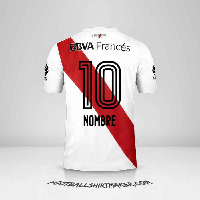 Jersey River Plate 2017/18 -  nombre - 10
